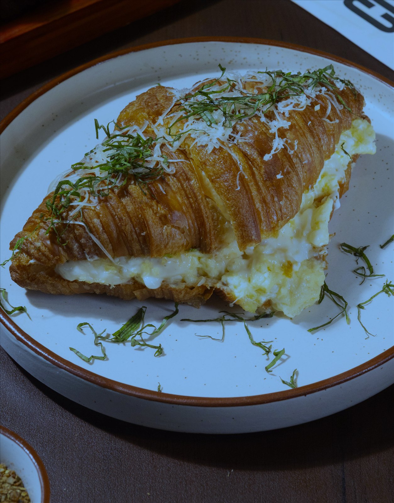 Freshly baked croissant
